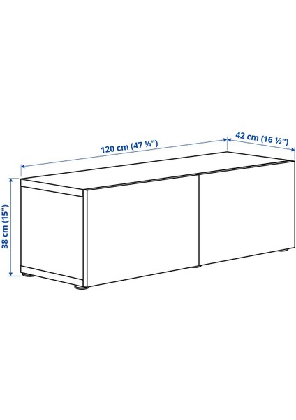 Duvar Dolabı, Beyaz-Açık Gri Taş Görünümlü, 120X42X38 Cm, Kallvıken modelleri