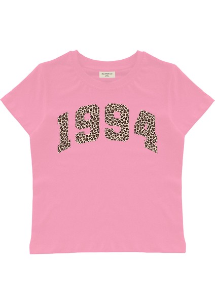 1994 Baskılı Baby Tee Crop Top