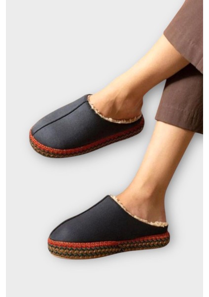 Nakışlı Içi Tüylü Yüksek Tabanlı Çeyiz Bohça Kadın Ev Terliği Füme fiyatları