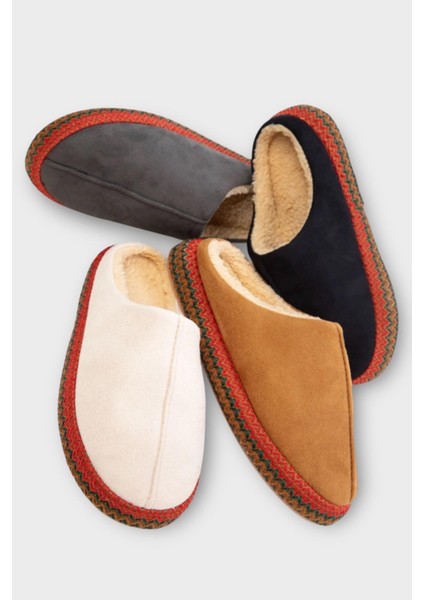 Nakışlı Içi Tüylü Yüksek Tabanlı Çeyiz Bohça Kadın Ev Terliği Füme fırsatları