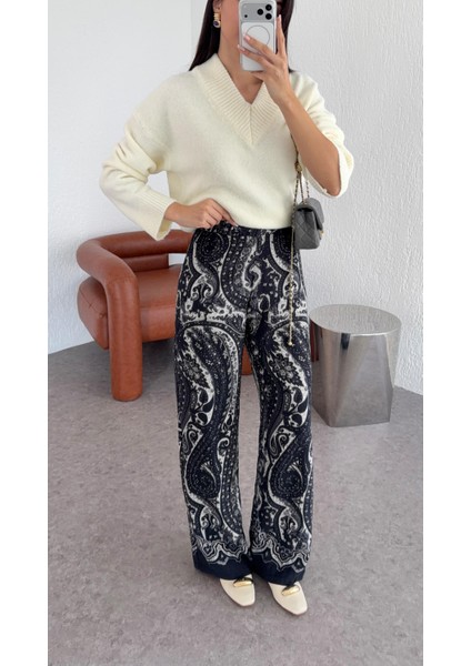 Şal Desen Pantolon modelleri