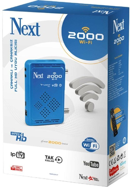 2000 Wıfı Full Hd Uydu Alıcısı, Yüksek Çözünürlüklü ve Hızlı Bağlantılı Ürün fırsatları