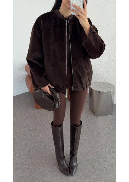 Kahverengi Premium Bomber Ceket modelleri