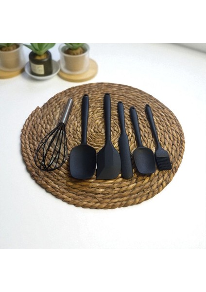 Elegant 6 Parça Silikon Servis Seti Takımı Siyah fiyatları