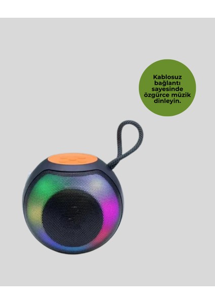 Rgb LED Işıklı Güçlü Baslı Kablosuz Hoparlör fırsatları