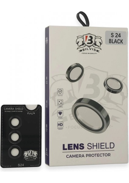 Samsung Galaxy S24 Bilvis Titan Kamera Lens - Siyah