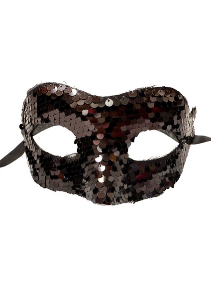 Payetli Venedik Balo Parti Maskesi Siyah fiyatları