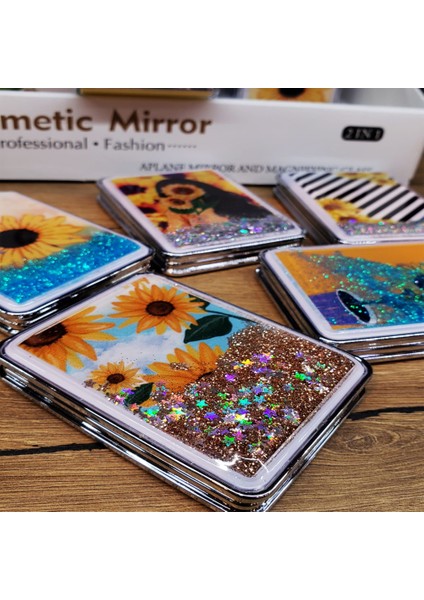 Simli Kapaklı Cep Aynası modelleri