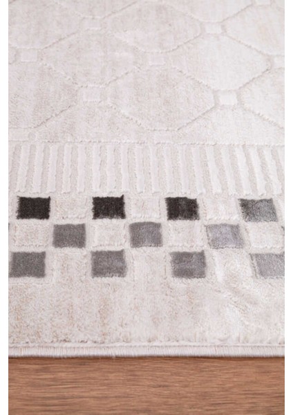 Vento Fildişi Halı Yumuşak Oturma Odası Salon Çocuk Odası Mutfak Halısı P1201 modelleri