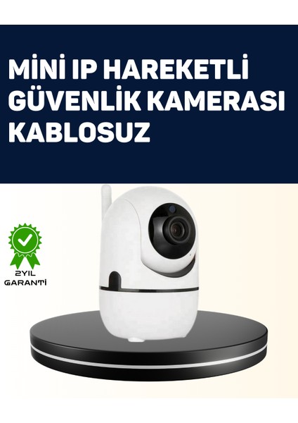 Yüksek Çözünürlüklü Hareket Takipli Kablosuz Güvenlik Kamerası – 1080P, Gece Görüşlü