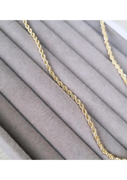 Xuping Paslanmaz Çelik Gold Klasik Burgu Zincir Kolye fiyatları