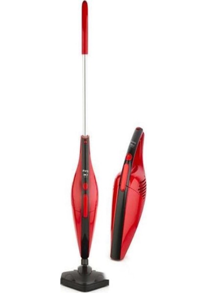Kırmızı Dik Süpürge K 368P Beyaz Renkli, Güçlü Temizlik Performansı