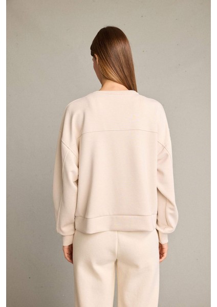 Bisiklet Yaka Modal Sweatshirt G2913AX25AU
