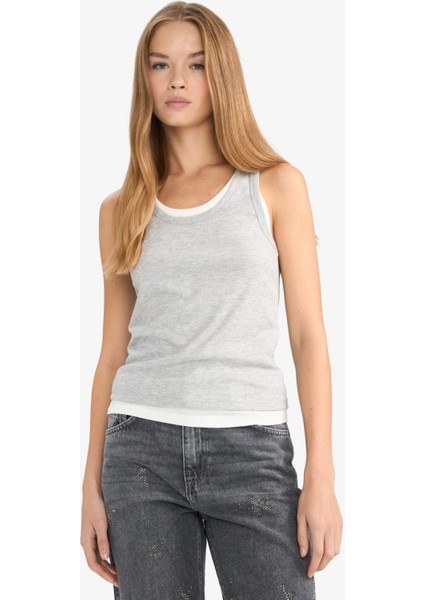 Regular Fit V Yaka Fitilli Kaşkorse Atlet G3012AX25AU modelleri
