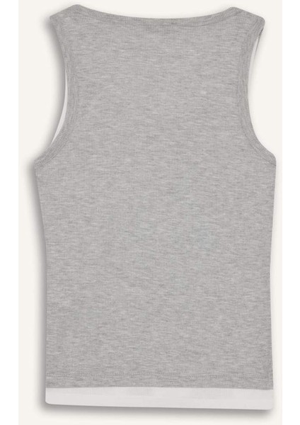 Regular Fit V Yaka Fitilli Kaşkorse Atlet G3012AX25AU