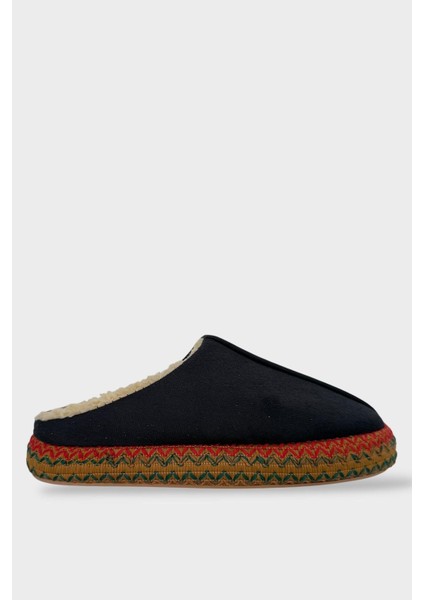 Nakışlı Içi Tüylü Yüksek Tabanlı Çeyiz Bohça Kadın Ev Terliği Siyah indirimleri