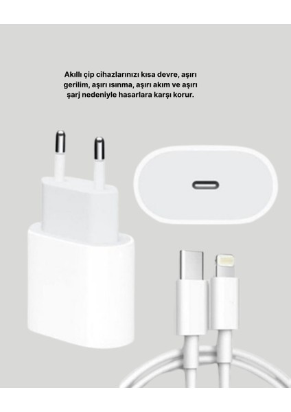 iPhone ve iPad Uyumlu 20W Güvenli Usb-C Hızlı Şarj Adaptörü modelleri