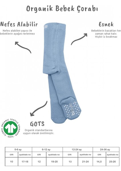 Bistyle Kaymaz Basic Külotlu Çorap 50501 Mavi fiyatları