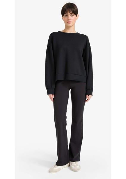 Yumuşak Dokulu İspanyol Paça Pantolon-Fall in Love Loungewear F7872AX25WN