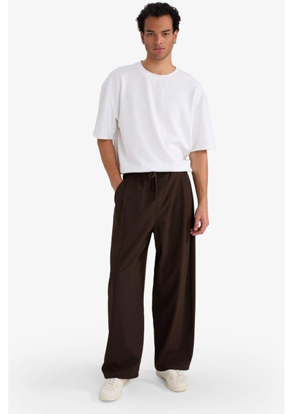 Barrel Fit Geniş Düz Paça Cepli Pantolon F7975AX25AU indirimleri