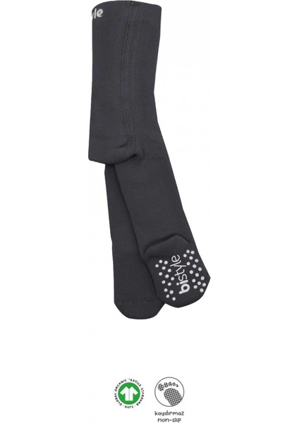 Bistyle Tekli Kaymaz Mix Havlu Külotlu Çorap 50501 Antrasit