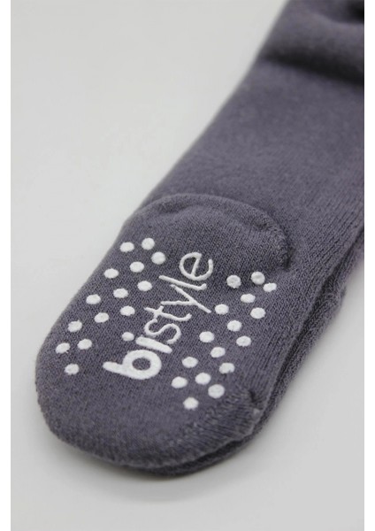 Bistyle Tekli Kaymaz Mix Havlu Külotlu Çorap 50501 Antrasit modelleri