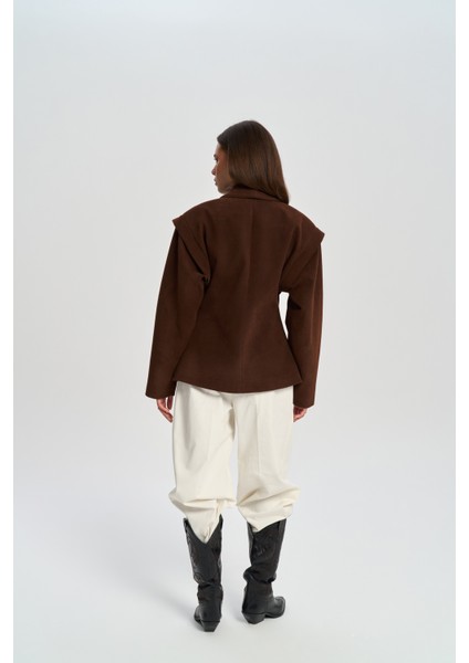 Bronte Omuz Detaylı Kahve Blazer indirimleri