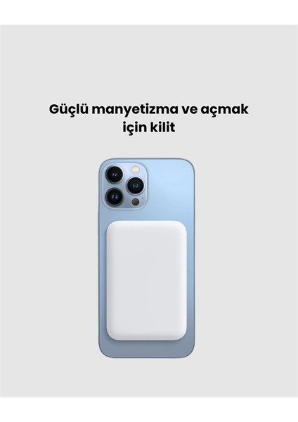 Magsafe Manyetik Powerbank – iPhone Için Hızlı, Kablosuz ve Güvenli Şarj modelleri