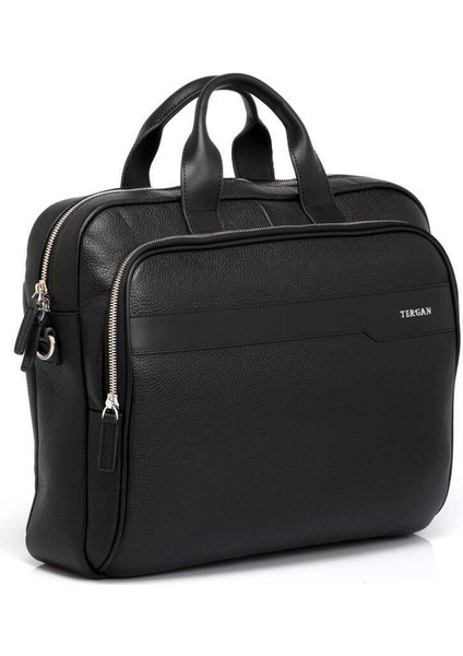 Siyah Hakiki Deri Erkek Evrak Çantası - S1EV00021411-D3H