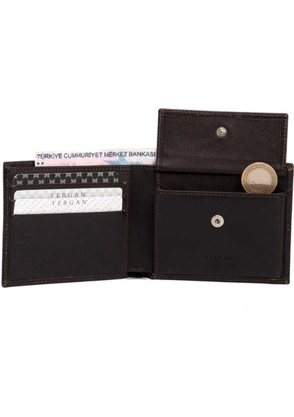 Kahve Hakiki Deri Erkek Cüzdan - S1CE00001483-A98