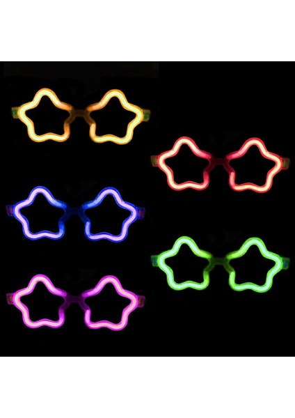 Yıldız Glow Partisi Gözlüğü 12 Adet modelleri