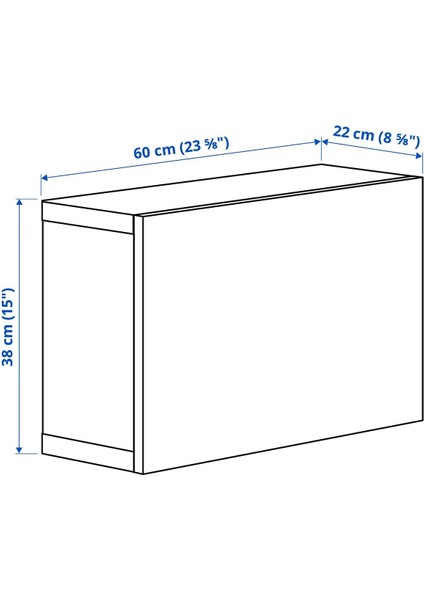 Duvar Dolabı, Beyaz, 60X22X38 Cm, Lappvıken modelleri