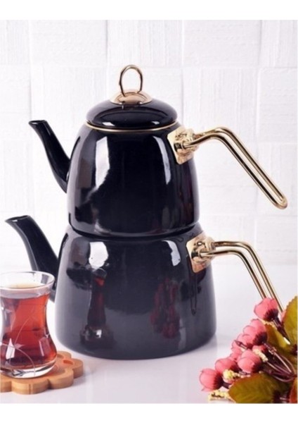 Beyaz Emaye Çaydanlık Takımı, Şık ve Dayanıklı Mutfak Gereci