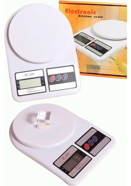 Renkli Dijital Taşınabilir Mutfak Tartısı, Hassas Ölçüm, 10 kg Kapasite