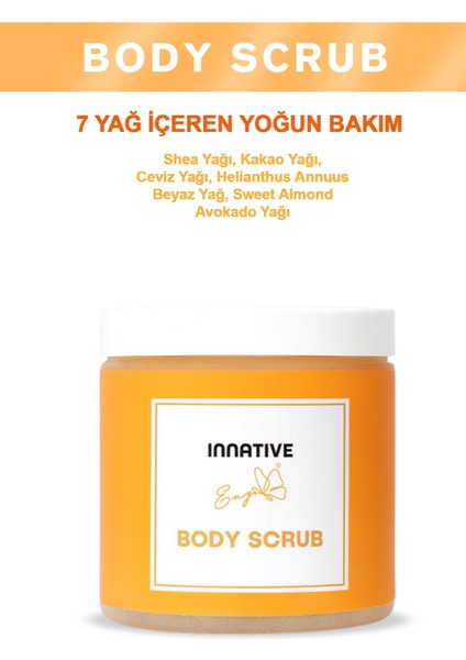 Innatıve Eny Nemlendirici, Besleyici, Batık Gidermeye Yardımcı ve Arındırıcı Vücut Peeling 300GR fiyatları