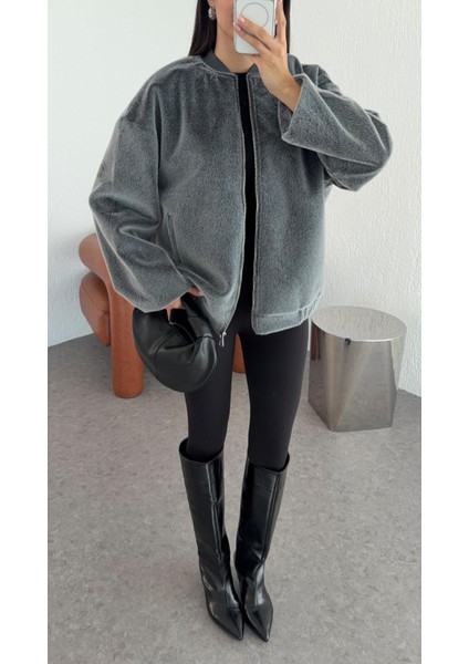 Antrasit Premium Bomber Ceket modelleri