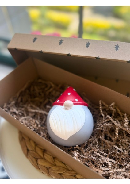 Seramik Dekoratif Kırmızı Gri Burnuk Cüce fiyatları