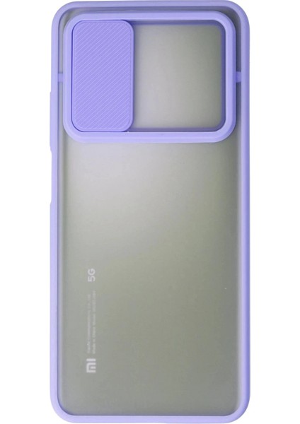 Bfs Xiaomi Mi 10T Kılıf Palm Buzlu Kamera Sürgülü Silikon - Lila fiyatları