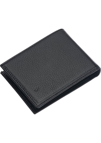Hakiki Deri Bozuk Para ve Bol Kart Bölmeli Ekstra Kartlıklı Erkek Cüzdanı - Siyah