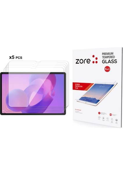 Lenovo Idea Tab Pro 12.7 TB-373FU Zore 5in1 Tablet Temperli Cam Ekran Koruyucu