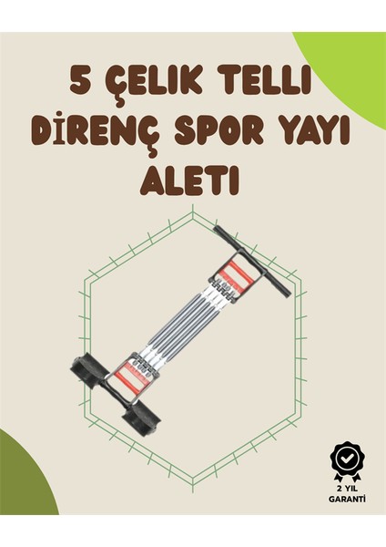 Ergonomik Tutma Yerli, Pedallı ve Ayarlanabilir Elastik Yaylı Spor Ekipmanı