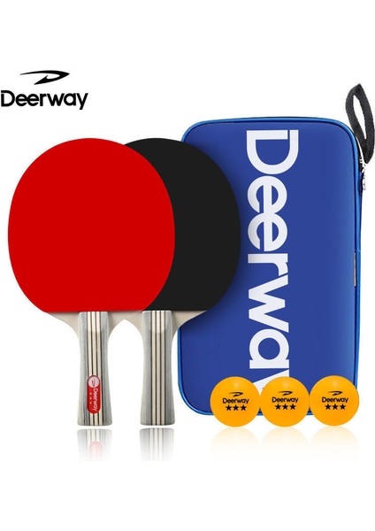 Deerway Masa Tenisi Raket Setiçift Taraflı Ters Düz Raketçapraz Raket (Yurt Dışından)