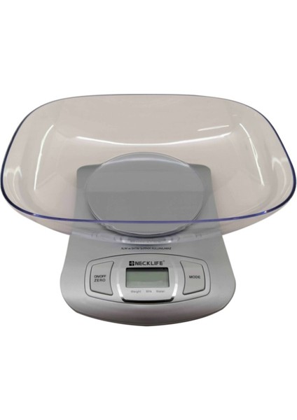 Beyaz Geniş Kefeli Mutfak Terazisi, 1 gr Hassasiyet, 5 kg Kapasite fiyatları
