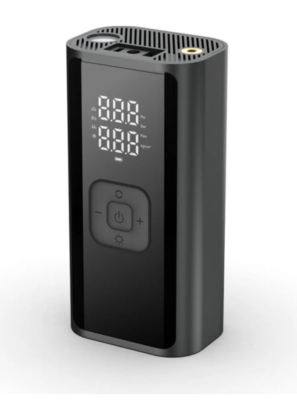 A7744 Dijital LCD Ekranlı 4500 MAH Hava Kompresörü / Powerbank Özellikli Şişirme Pompası fırsatları