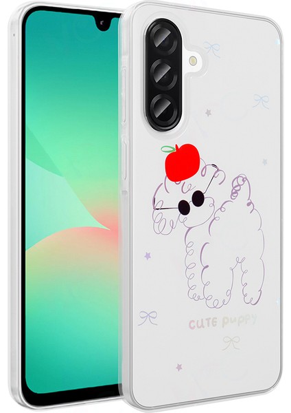 Galaxy A26 Kılıf Şeffaf Figürlü Zore Folk Sert Kapak - Papatya fiyatları