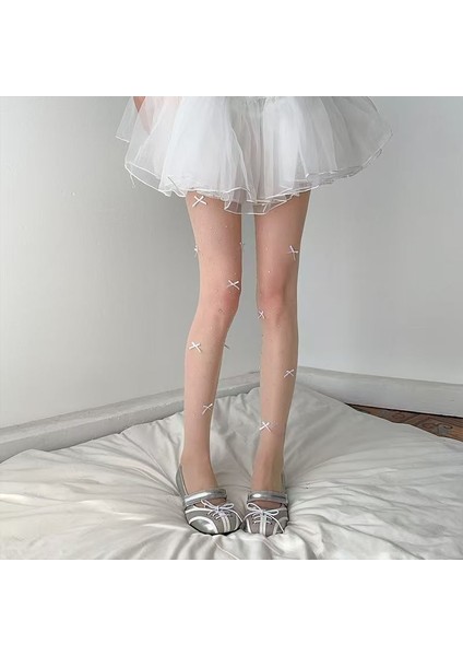 Parlayan Yaldızlı Hayvan Desenli Ipek Çorap (Yurt Dışından) indirimleri