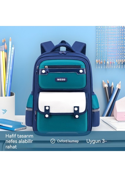 Çocuk 3-6 Sınıf Ilkokul Öğrencileri Hafif Oxford Kumaş Nefes Alma Sırt Çantası (Yurt Dışından) fiyatları