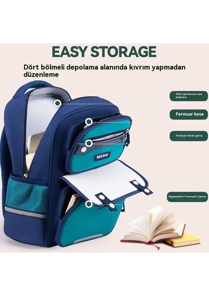 Çocuk 3-6 Sınıf Ilkokul Öğrencileri Hafif Oxford Kumaş Nefes Alma Sırt Çantası (Yurt Dışından) fırsatları