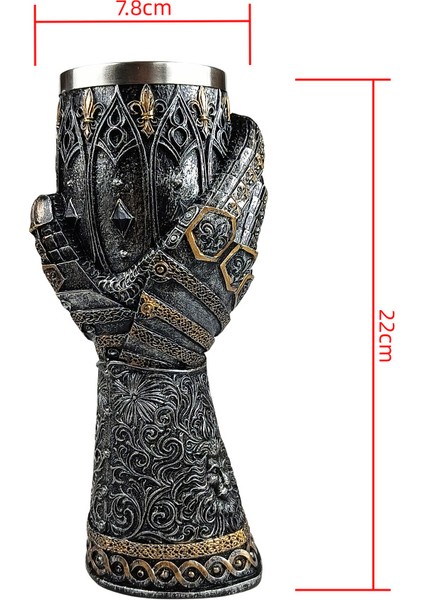 Çift 3D Katmalı Kadeh Ortaçağ Şarap Kadehi (Yurt Dışından) modelleri