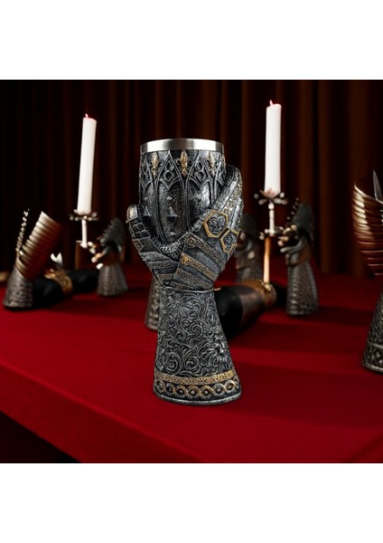 Çift 3D Katmalı Kadeh Ortaçağ Şarap Kadehi (Yurt Dışından) indirimleri